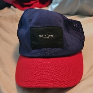 Rag & Bone Blue and Red Baseball Hat